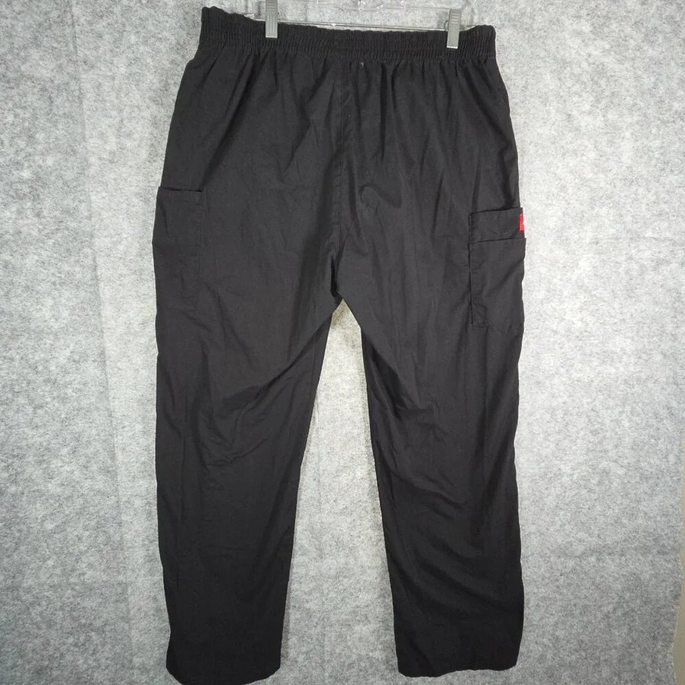 Dickies Women's Work Scrub Pants Cargo Pockets Elastic Wasitband Black Size XL - Picture 6 of 9